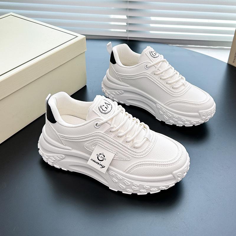

Women s Korean Dad Shoes - 2025 Spring Running & Casual Sneakers, Thick-Soled, Height-Boosting 39 белый