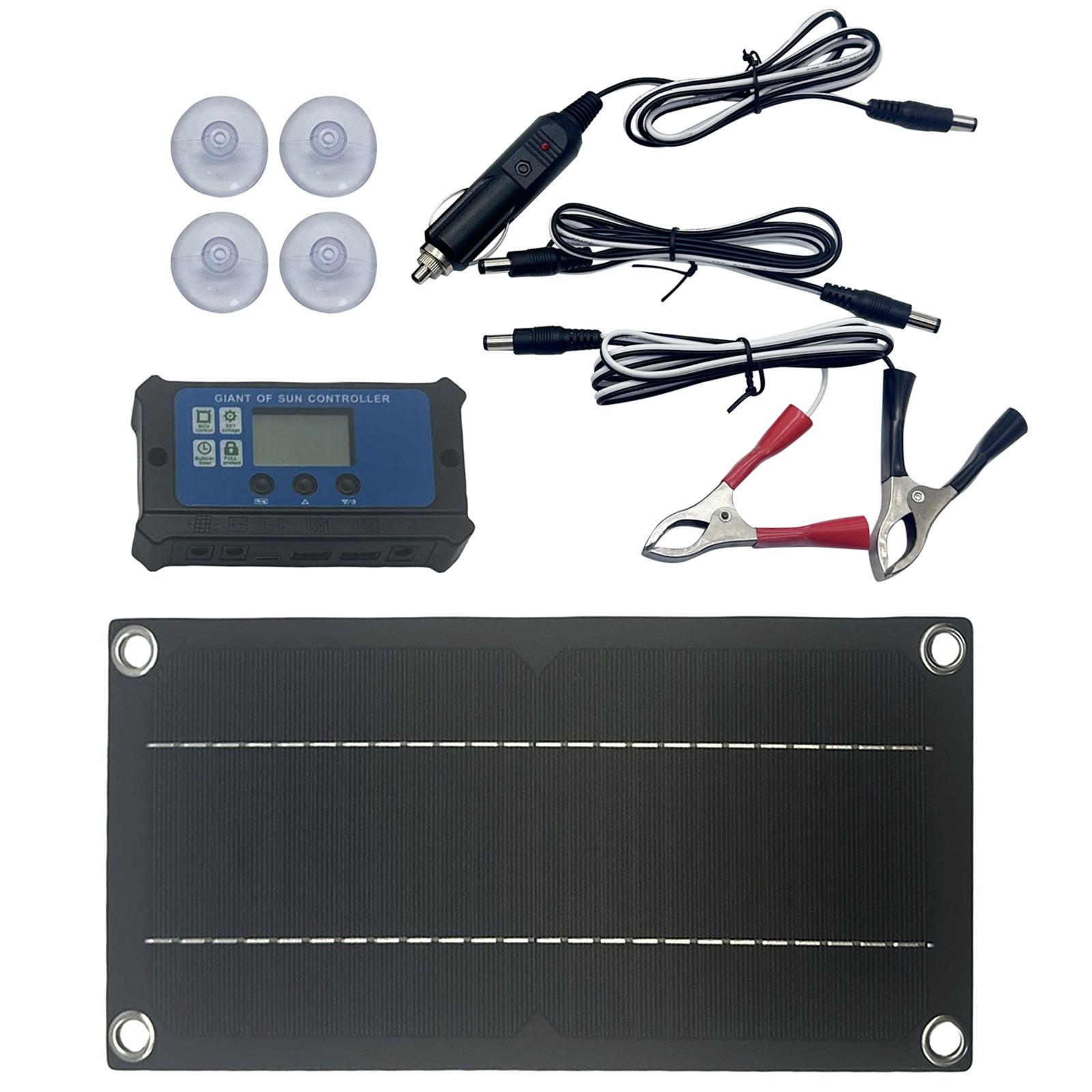 

Solar Epoxy Panel Polysilicon Board 600W 100A Solar Panel with Wire Dripping Glues Plate Power Accessories Easy to Use 1