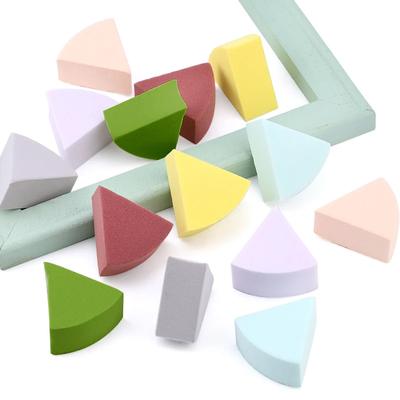 5Pcs Fan Shaped Puff Triangle Makeup Blender Morandi Color Liquid Foundation Powder Wet and Dry Sponge Makeup Beauty Tools