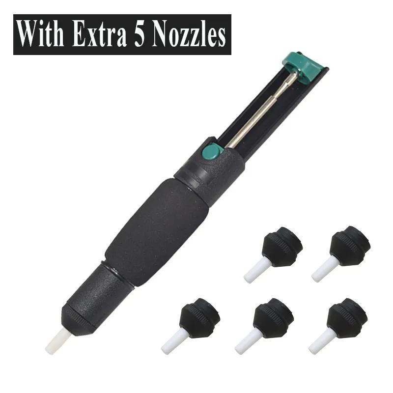 Aluminum Metal Desoldering Pump Suction Tin Gun Solder Sucker Pen Vacuum Soldering Removal Tool Iron Desolder Hand Welding Tool