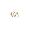 Jouette Double Face Earrings Zirconia Yellow Gold FREE