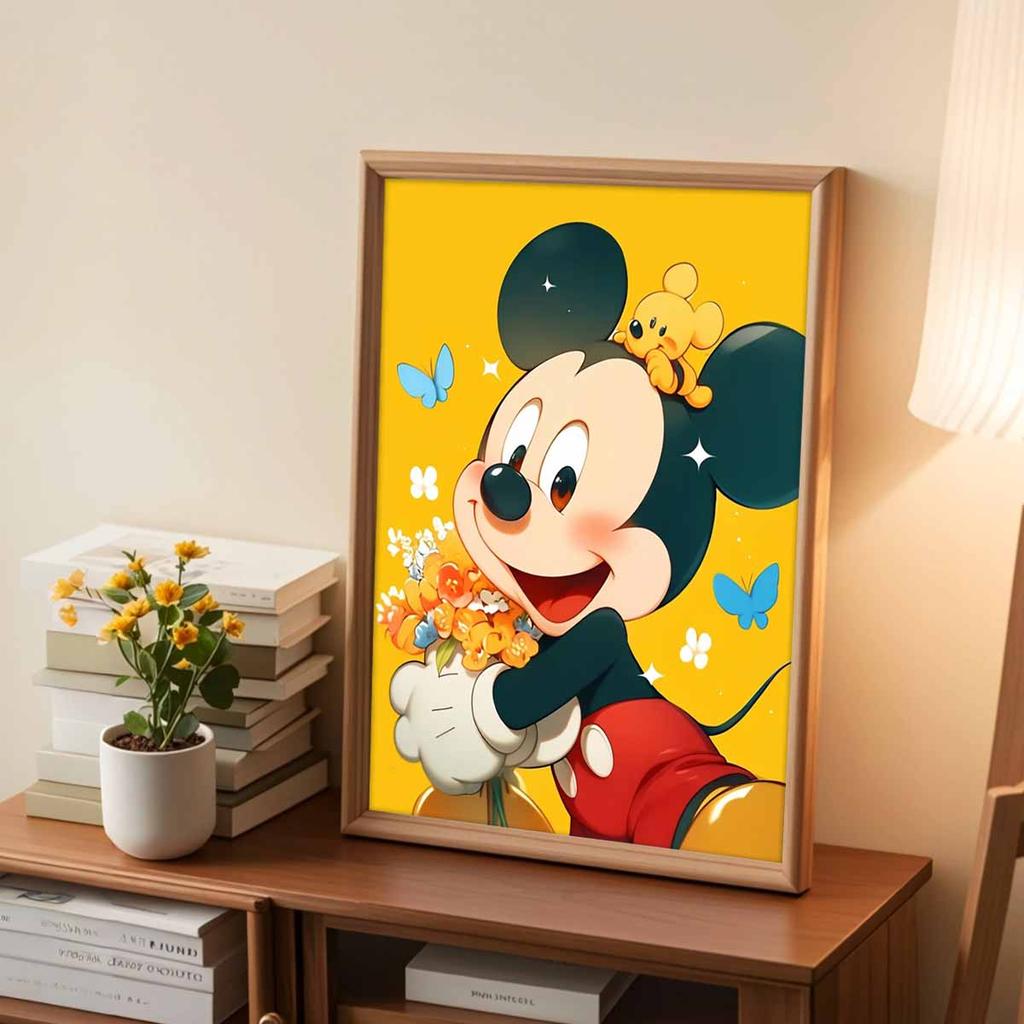 DIY Diamond Painting Mickey Mouse Cross Stitch Kit Mosaic Art Diamond Painting Full Circle Diamond Home Decoration