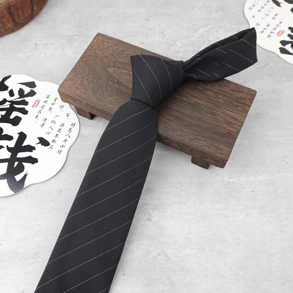 Luxury Stripes Mens Tie Woven Soft Cotton Necktie Classic Cravat Gift