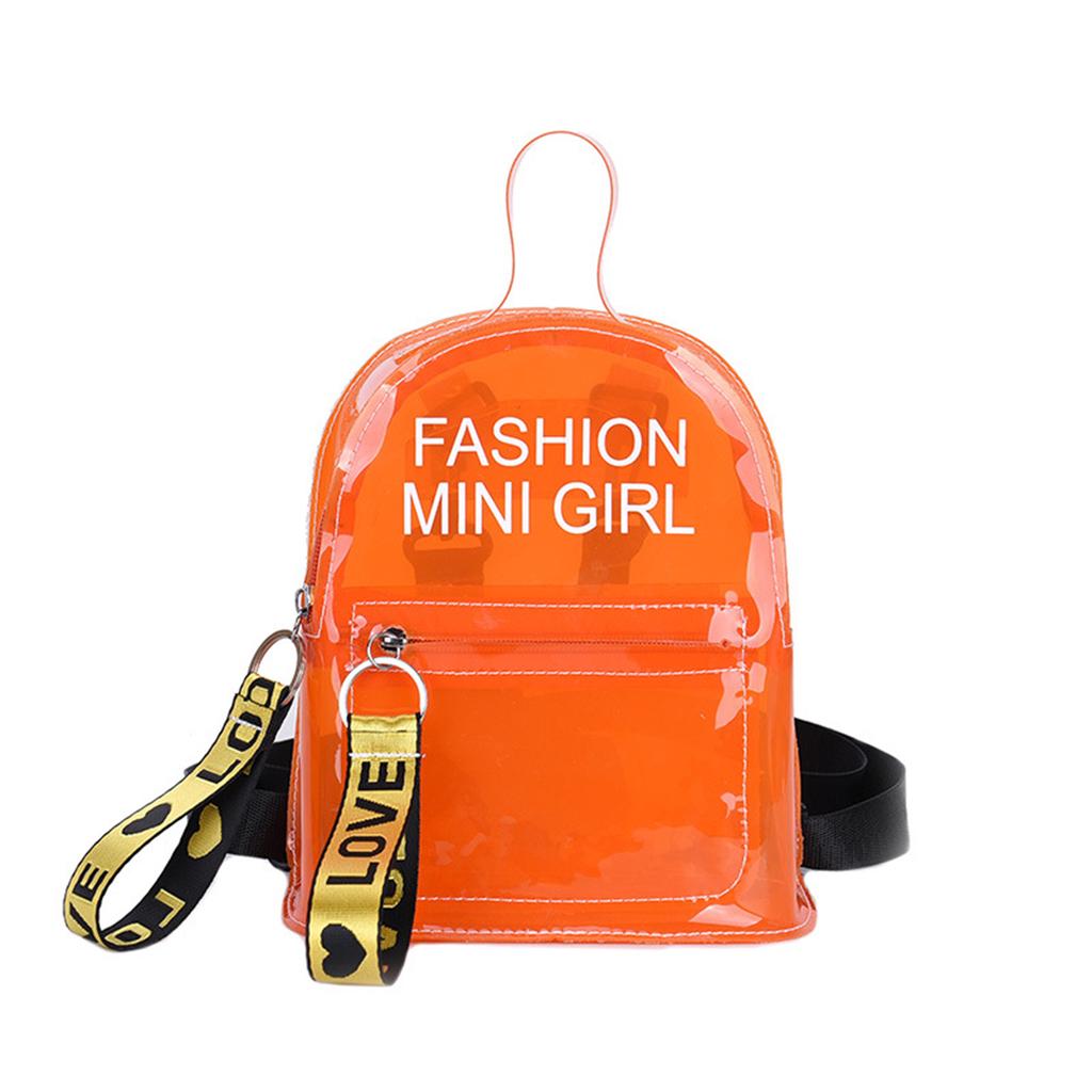small orange backpack