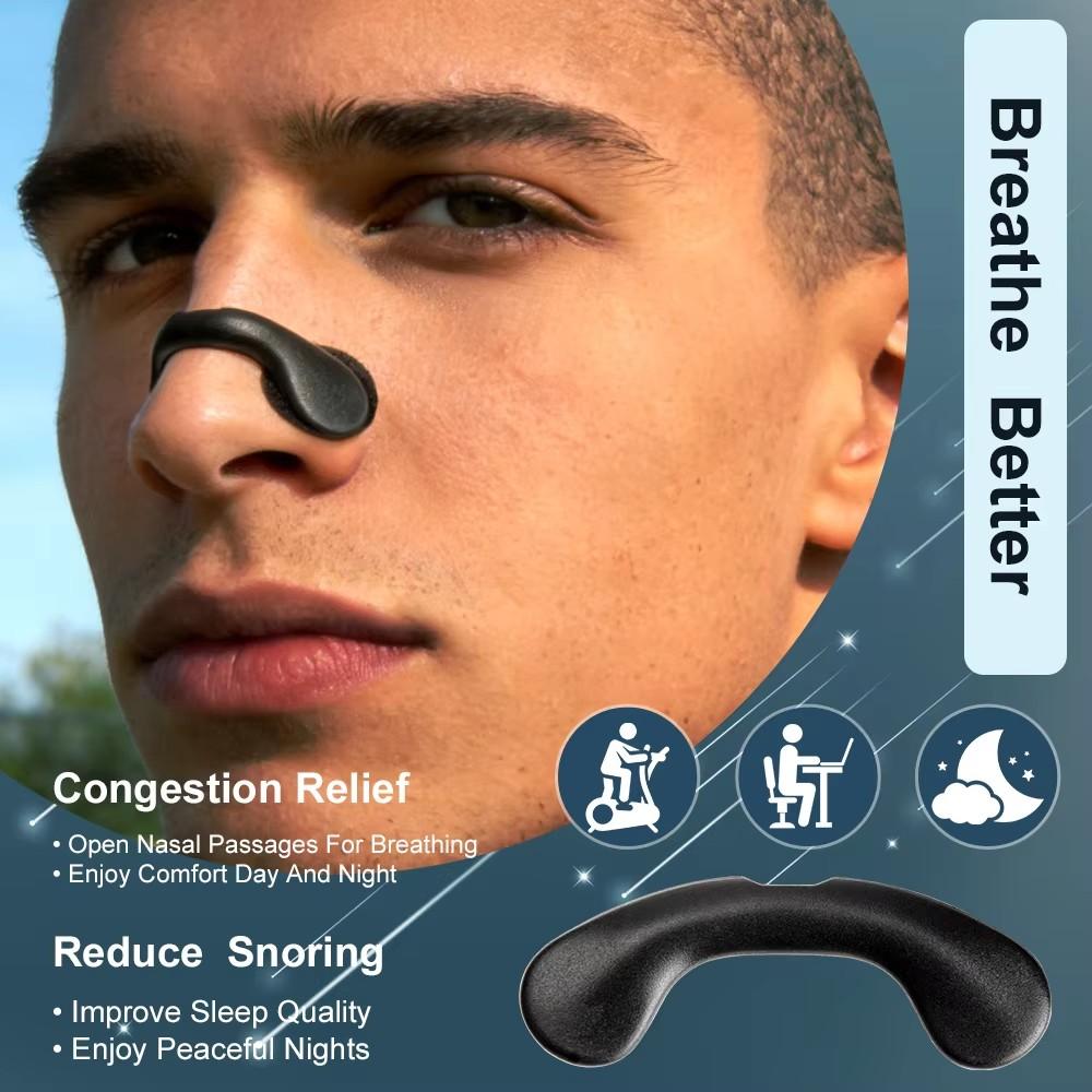 Anti-Snoring Nasal Patch Breathing Correction Kit Non-Invasive Physical Expansion Sleep Aid for Easier Breath