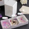1 Set Desktop Storage Box Modular 3-Drawer Organizer Scratch-Resistant Desk Drawers for Jewelry Stationery Cosmetics Storage And Organization