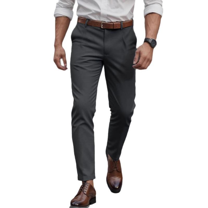 Men's business pants spring and summer new high-end men's straight casual pants 6