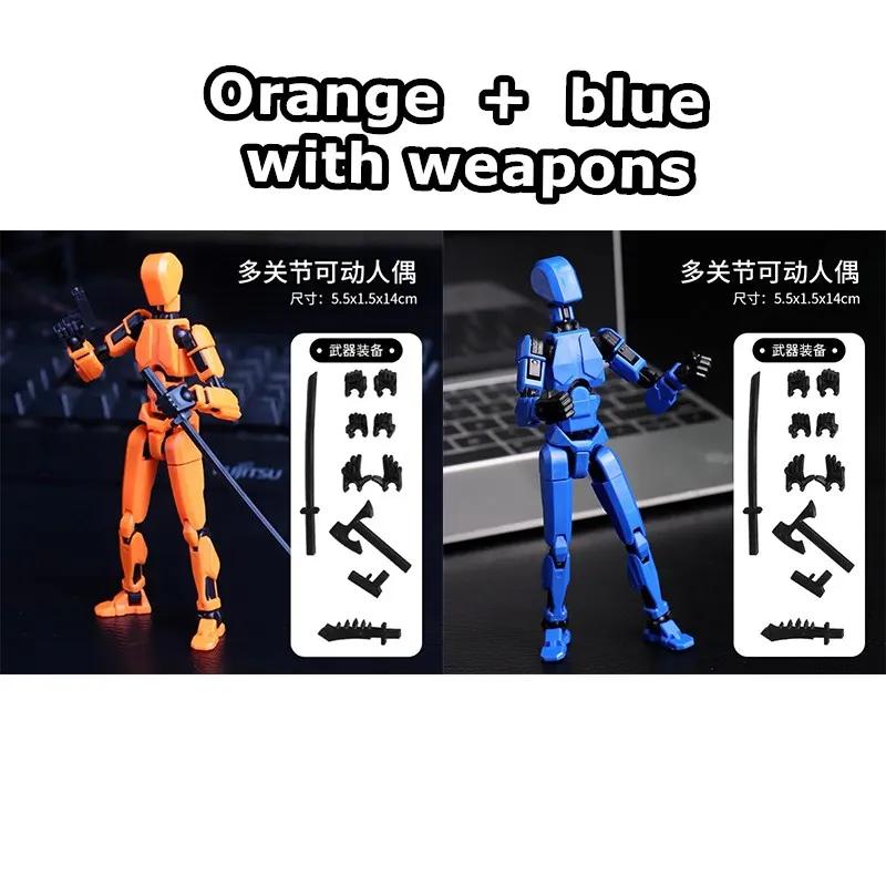 1249pcs Luminous Titan 13 Action Figures T13 Figure 3D Printed Multi-Jointed Movable Lucky 13 Action Figure Nova Figure Dummy
