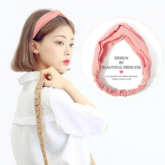 Korean Spring-Summer Elastic Chiffon Silk Headband for Women – Hair Accessories, Sports & Face Washing