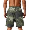 Pantaloncini da Uomo a Vestibilità Larga con Stampa Mimetica per Allenamento Sportivo, Palestra, Spiaggia, con Coulisse in Vita e Tasche per Attività Sportive