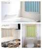 cafe curtain in pastel 135cm wide x 90cm long Water-repellent, light-blocking green,