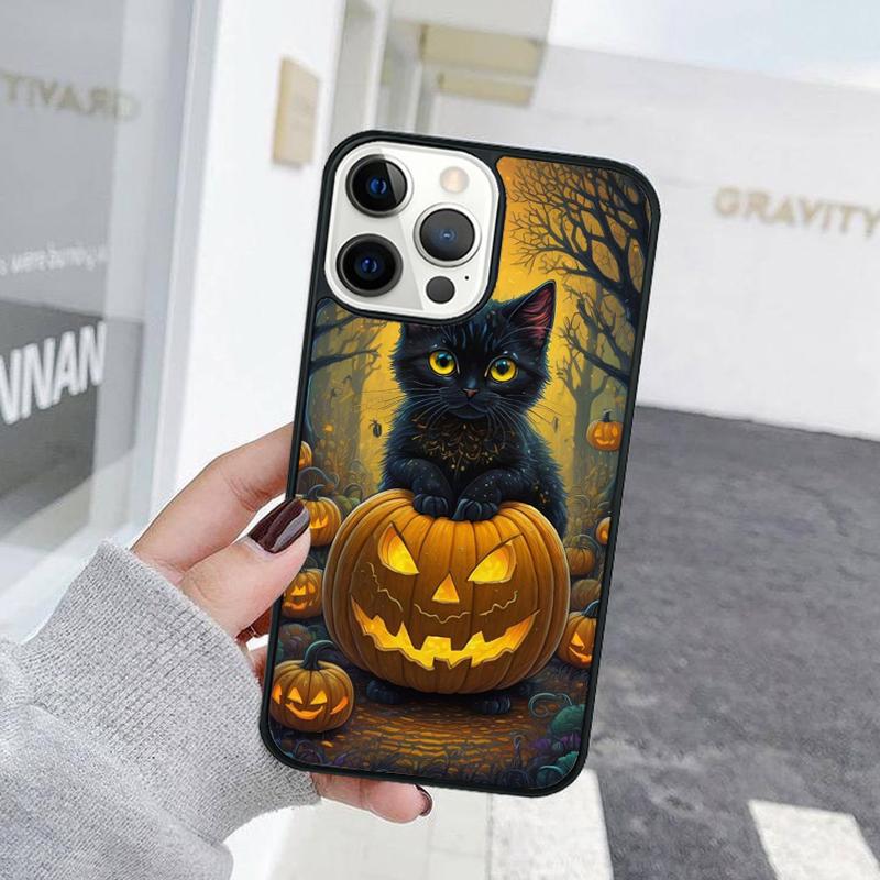 

Animal Cartoon Halloween Cat Phone Case For iPhone 17 Air 15 16 Cover 11 13 14 Pro Max 12 Plus Max Fundas iPhone 11