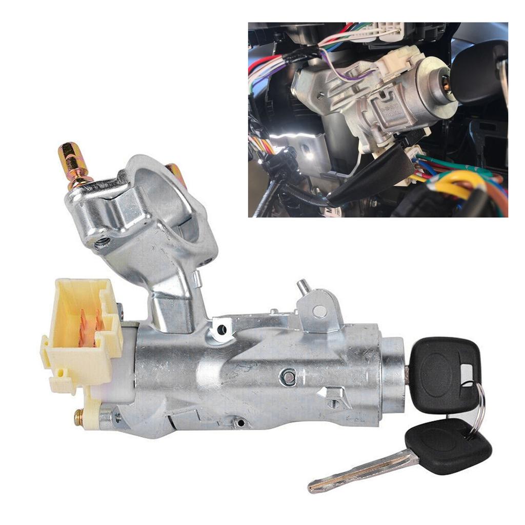 Durable Car Ignition Key and Lock Cylinder Door Lock Cylinder Set with 2 Keys Replace Compatible for 45020-12-11 1998-02