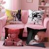 Anime C-Chainsaw M-Man Cushion Cover Plush Fabric Soft Double-Sided Printed Sofa Warm Winter Home Gift Pillow Cover
