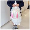 Girls' Cute Rabbit Backpack - Korean Style, Double Shoulder School Bag