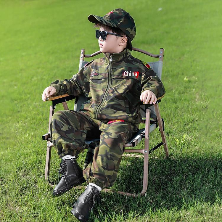 2025 Boys' Camouflage Sports Set: Autumn Special Forces Training Uniform