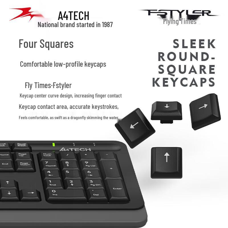 A4TECH FG1010 Wireless Office Keyboard Mouse Combo
