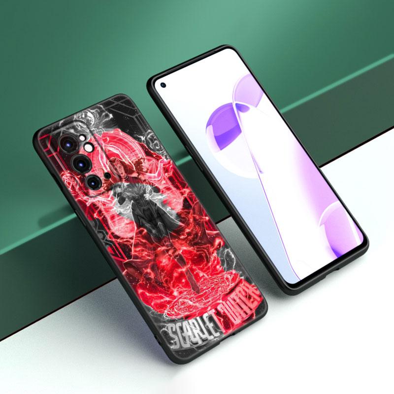 Scarlet Witch Black Silicone Phone Case For OnePlus 9R 10R 11R 12R ACE 2 Pro 2V 3V Nord CE 2 3 Lite 4 N10 N20 N30 SE 5G