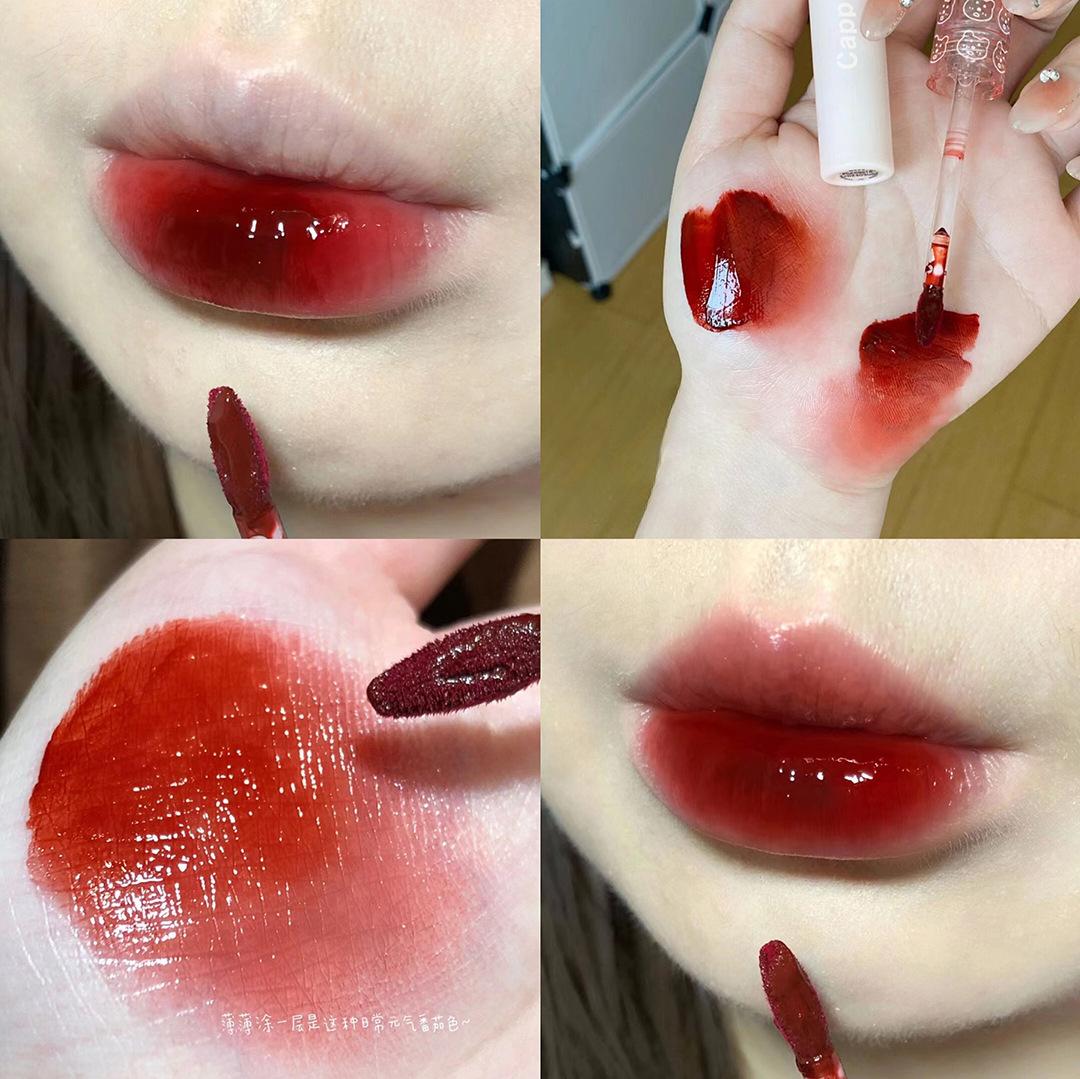 

Глазурь для губ, зеркальное водное глянцевое стекло, пухлые губы, нелегко выцветать, отбеливание, девичья розовая помада