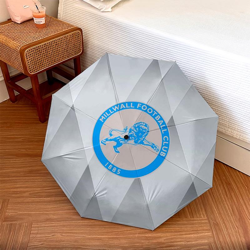 Millwall Football Club2pattern, automatic folding umbrella, portable and foldable design, 8 ribs, a Christmas or birthday gift.