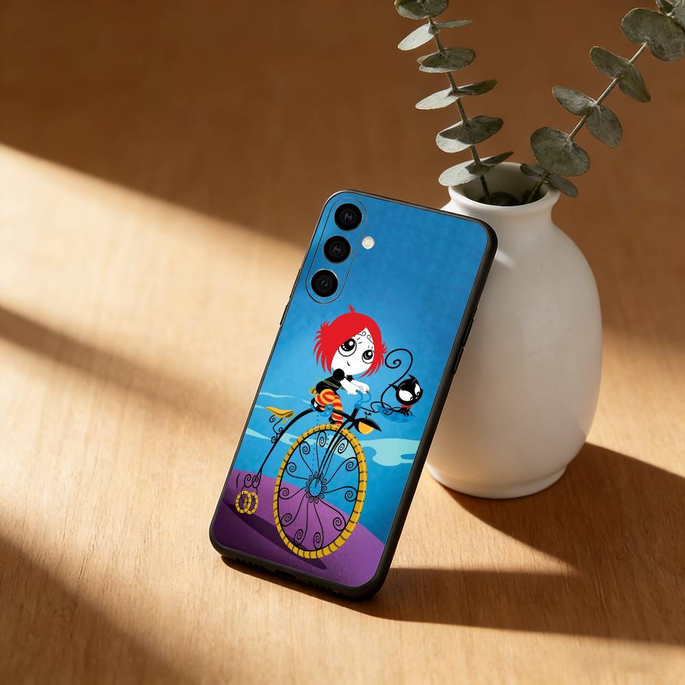 

R-Ruby G-Gloom And Doom Kitty Phone Case For Samsung Galaxy A91,80,73,72 ,71,53,52,32 ,31,22,21s,20,Soft Black Case Samsung a32 4g