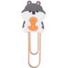 Bookmark Clips Cute Cartoon Pattern Metal Soft Rubber Light Portable Office Clips for Classification