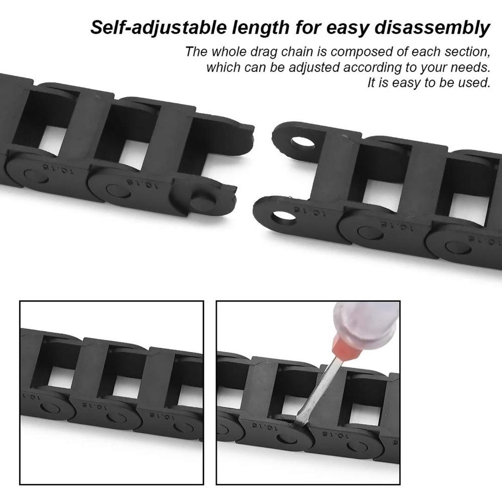 Endverbinder Schleppkette 10mm x 15mm(Innen H x Innen B) Nylon-Energiekette Elektronische Geräte