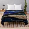Glamour Milky Way Marble Galaxy Throw Blanket, Warm Cozy Soft Fuzzy Blankets Birthday Gifts, Fluffy Abstract Blanket for Winter