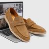 Мужские классические ретро пенни-лоферы мокасины коровья замша натуральная кожа модные мужские повседневные туфли мужские уличные туфли для вождения