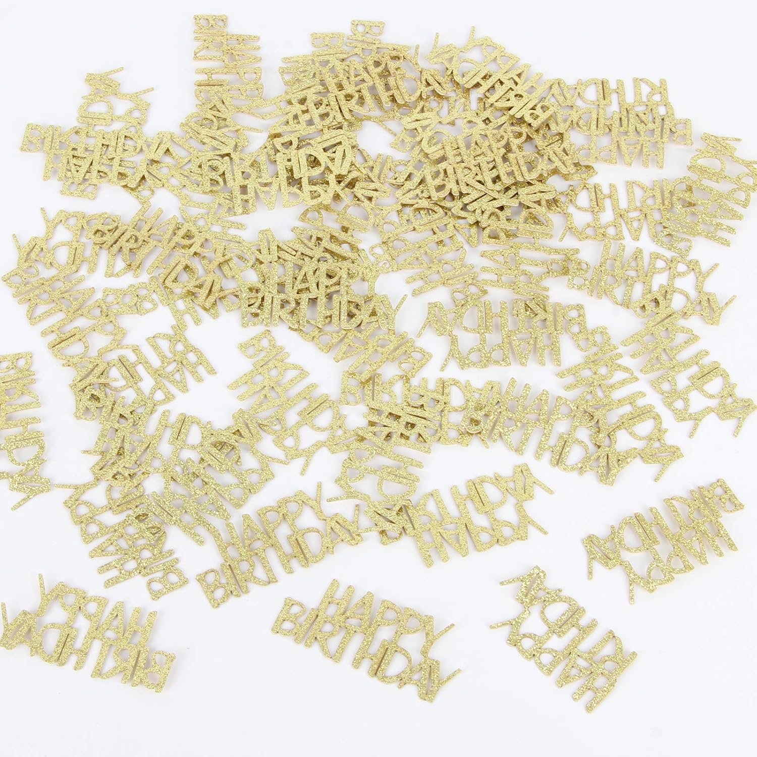 Happy Birthday Confetti - Birthday Party Table Decorations Gold Glitter, Table Scatter Confetti Decorations for Baby Shower Birthday Party