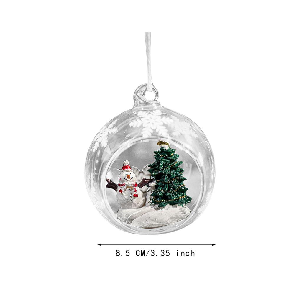 Christmas Hanging Pendant, Ball Decoration, Christmas Clear Glass Ball for New