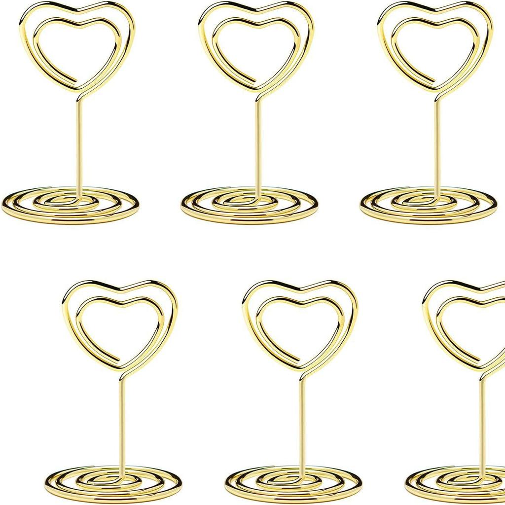 Elegant Mini Card Holder: Desktop Number, Photo Clip, Wedding Decoration