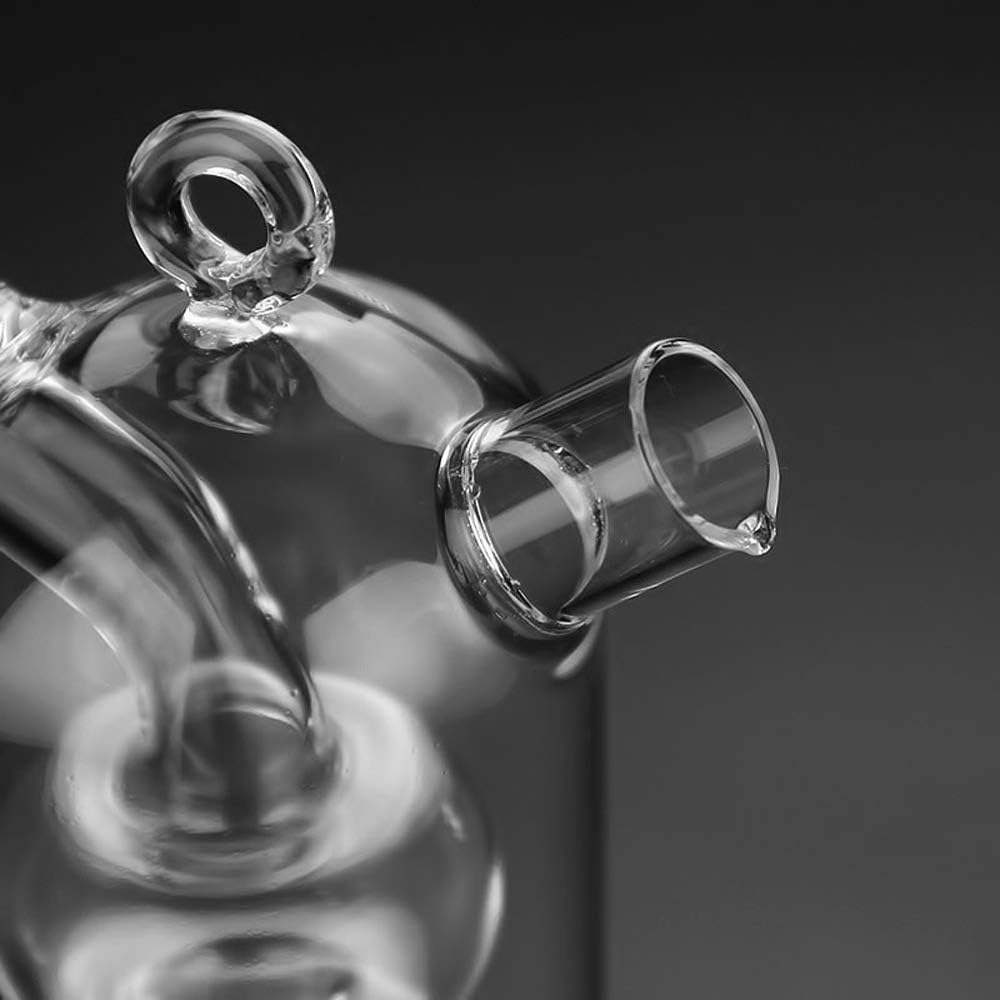 Olivenöl und Essig Spender Karaffe Flaschen, 2 in 1 Transparent Doppeltes Glas für Küchen Kochbehälter