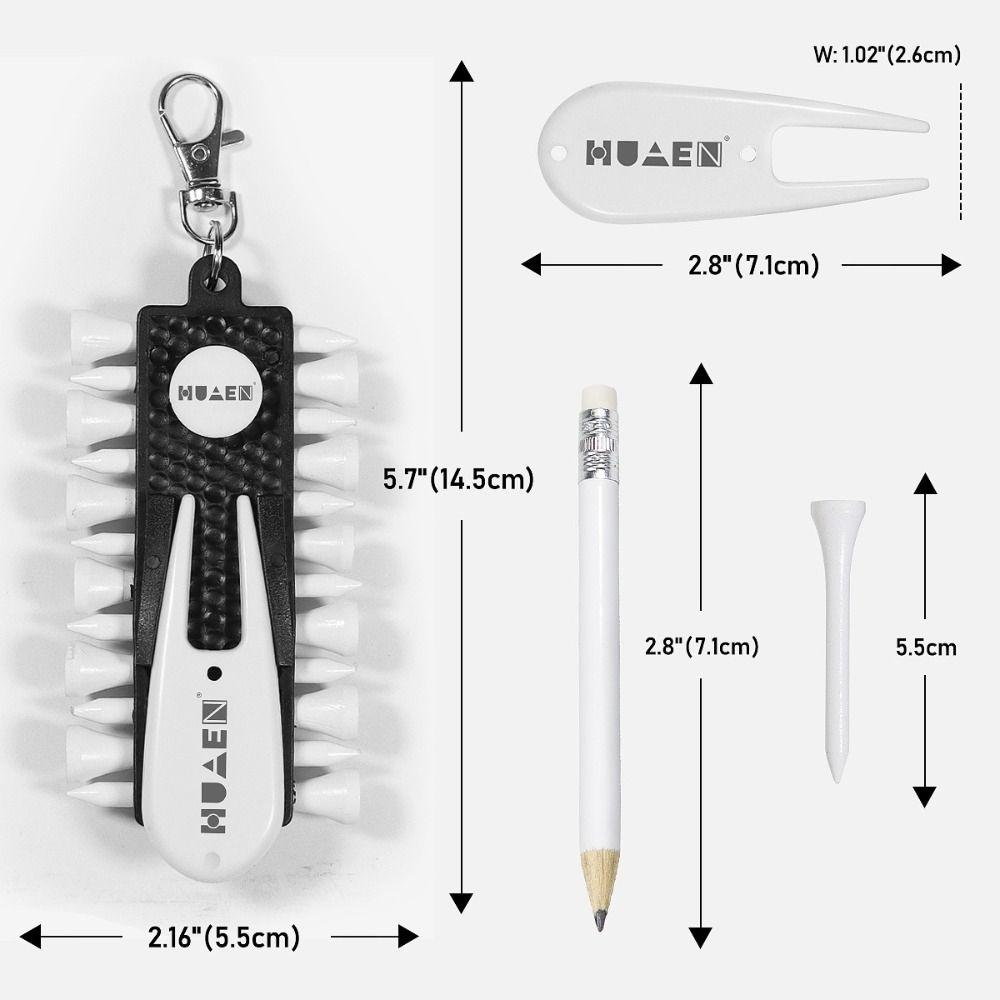 Storage Device Golf Tees Holder Divot Repair Tool Green Fork Golf Golf Tees Rack  Golfer Gift