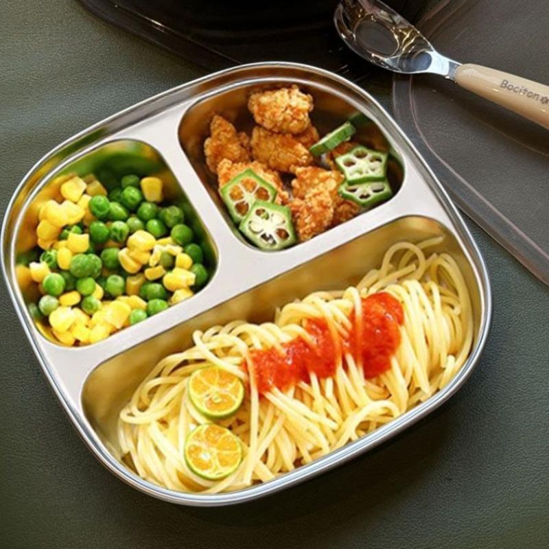 Fruit Salad Plate Tableware Dishwasher Safe Capybara 2/3/4 Grids Food Plate Dishes Reusable Square Divided Dinner Plates