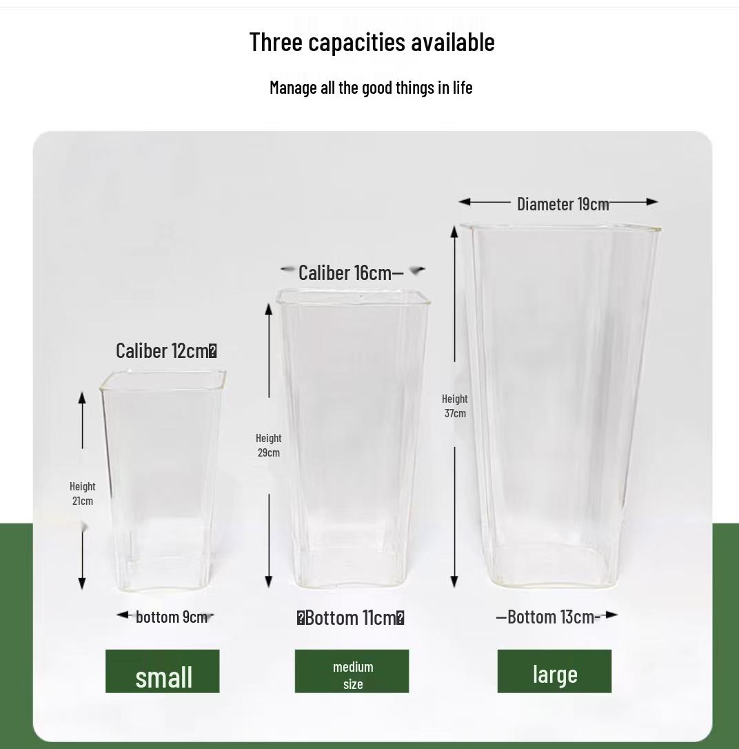 Luxury Clear Acrylic Flower Shop Storage Bucket - Durable, Drop-resistant, Deep Water Design for Arranging and Displaying Flowers