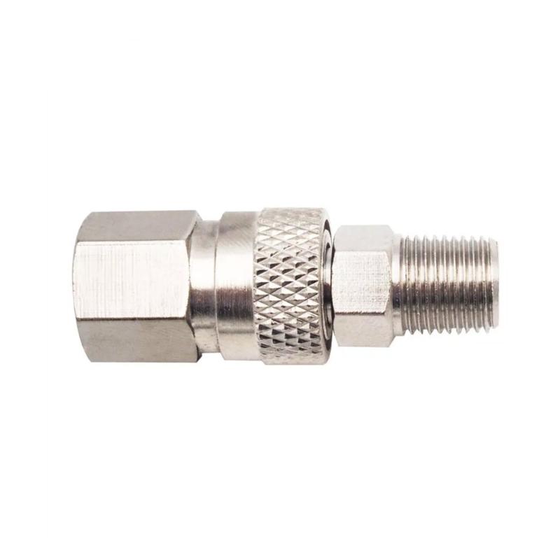 High Pressure 8mm Quick Connect Release Disconnect Coupler Fitting Male Female 1/8inch NPT Thread Fitting Accessories
