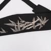 Chinese Style Hanfu Waist Belt Embroidery Bamboo Pattern Corset Belt Traditional Retro Sash for Women Dress Decor