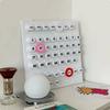 Handmatige Lus Kalender Bureau Display 3D Eindeloos voor Woonkamer, Kantoor Wit