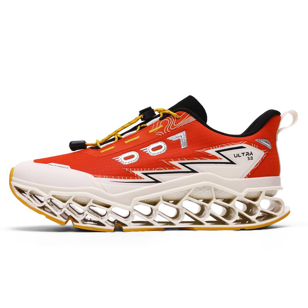 Men 3D Printed Outdoor Shoes Lightweight Breathable Trail Sneakers Futuristic Sport Walking Shoes for Hiking Travel Summer
