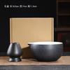 Schwarze Keramik Matcha Set Traditionelles Matcha Tee Set Besen und Schale Messlöffel Japanische Manuelle Matcha Zubereitung Für Anfänger