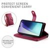 For Xiaomi Redmi A5 NFC (EU) (173.45mm) Case Zipper Pocket Wallet Leather Phone Cover with Straps