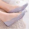 5 Paar Sommer Damen Mädchen Silikagel Spitze Knöchelsocken Unsichtbar Baumwollsohle Rutschfest Anti-Rutsch Hausschuhe Anti-Rutsch Socke