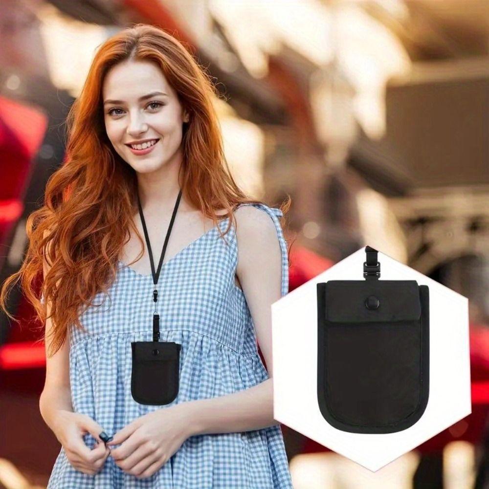 Solid Color Hidden Bra Wallet Safe RFID-Blocking Money Pouch  Outdoor Activities