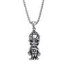 Retro Distressed Six-Pointed Star Cartoon Necklace Pendant for Men and Couples