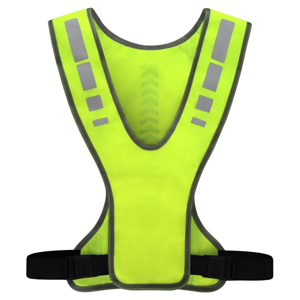 High Visibility Reflective Running Cycling Vest Adjustable Waist Night Running Jogging Bicycle Harness