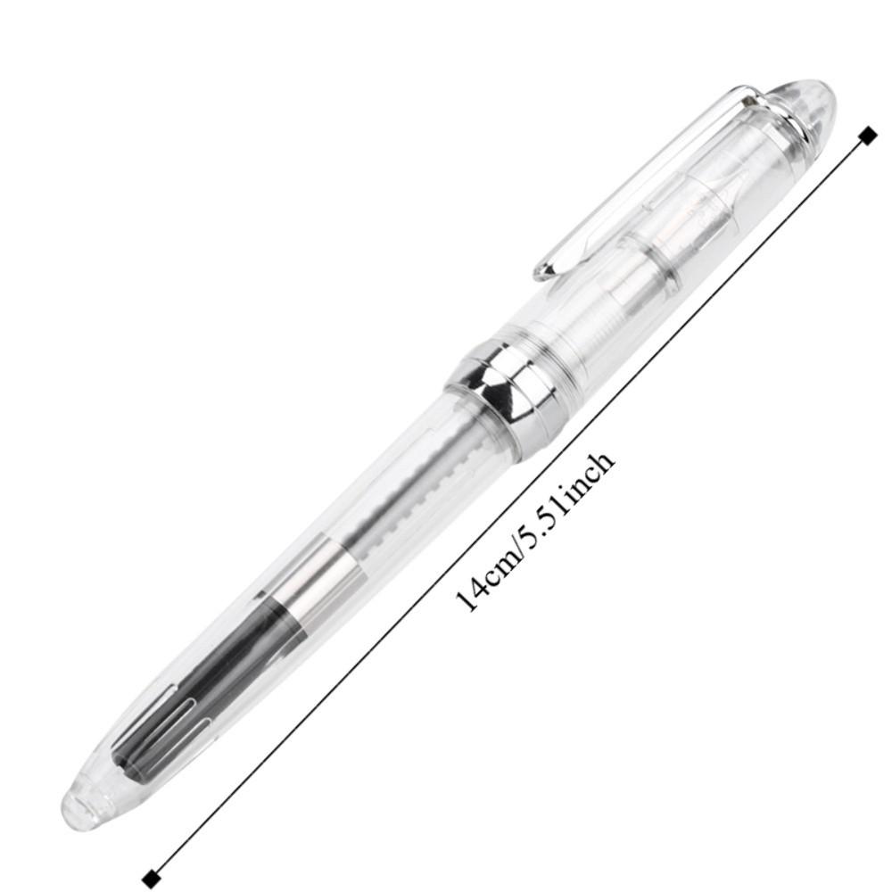 Iridium Nib Fountain Pen Transparent Ink Pen Stationery Writing Pen Writing Instrument