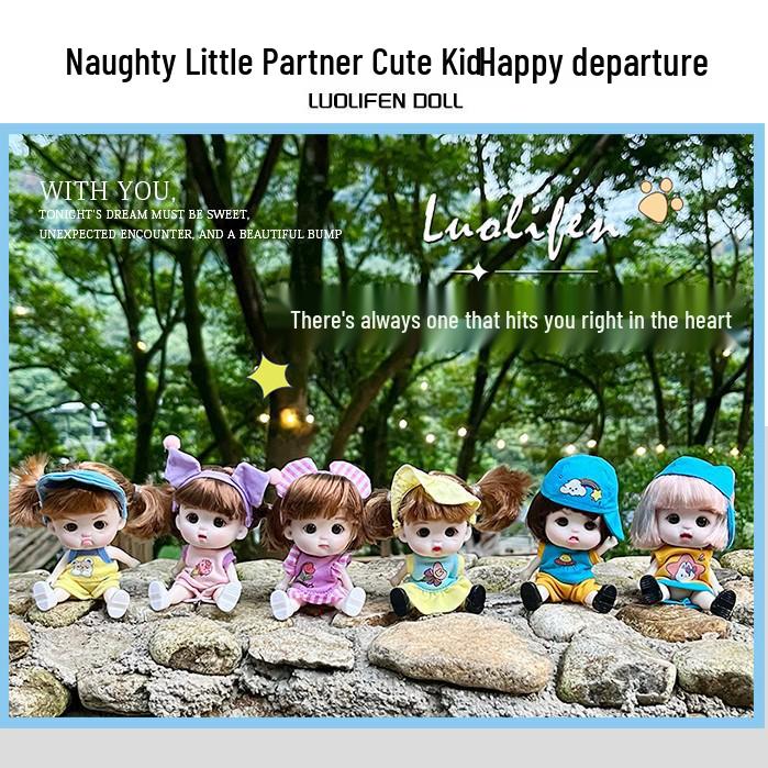 

Adorable Big-Eyed Baby Doll Ornament - Handmade Mini Cake Decoration & Gift