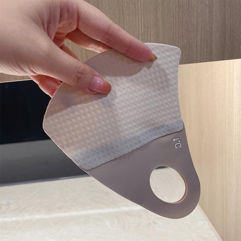 Damen 3D Nahtlose Sonnenschutzmaske - Eisseide, Atmungsaktiv, UV-Beständig, Augenschutz