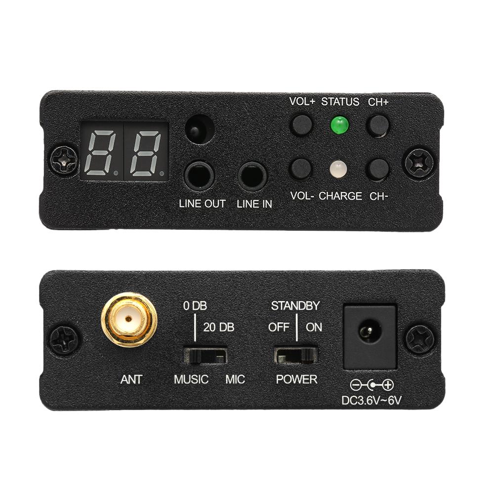 TP-WIRELESS TP-WMS02 Système de moniteur audio de scène intra-auriculaire Moniteur sans fil numérique professionnel 2,4 GHz